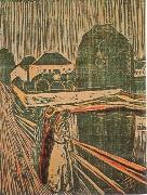 Edvard Munch Girl on the bridge oil on canvas